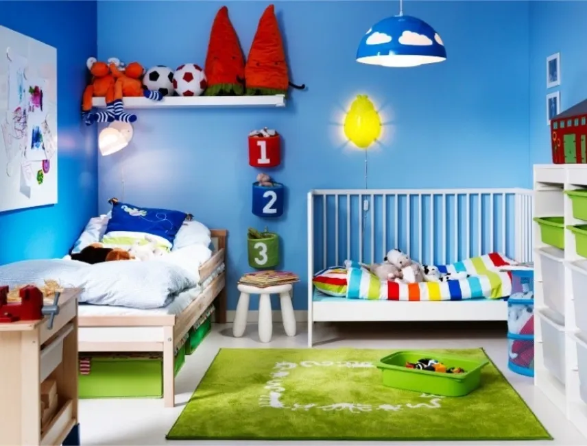 cameretta Ikea colorata