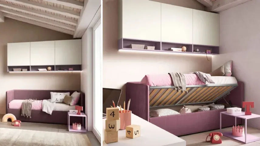 Moretti Compact - Divano letto con box contenitore