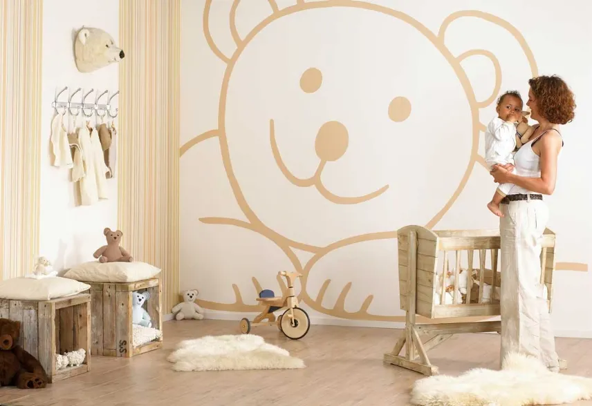 decorazioni a parete per la cameretta del neonato