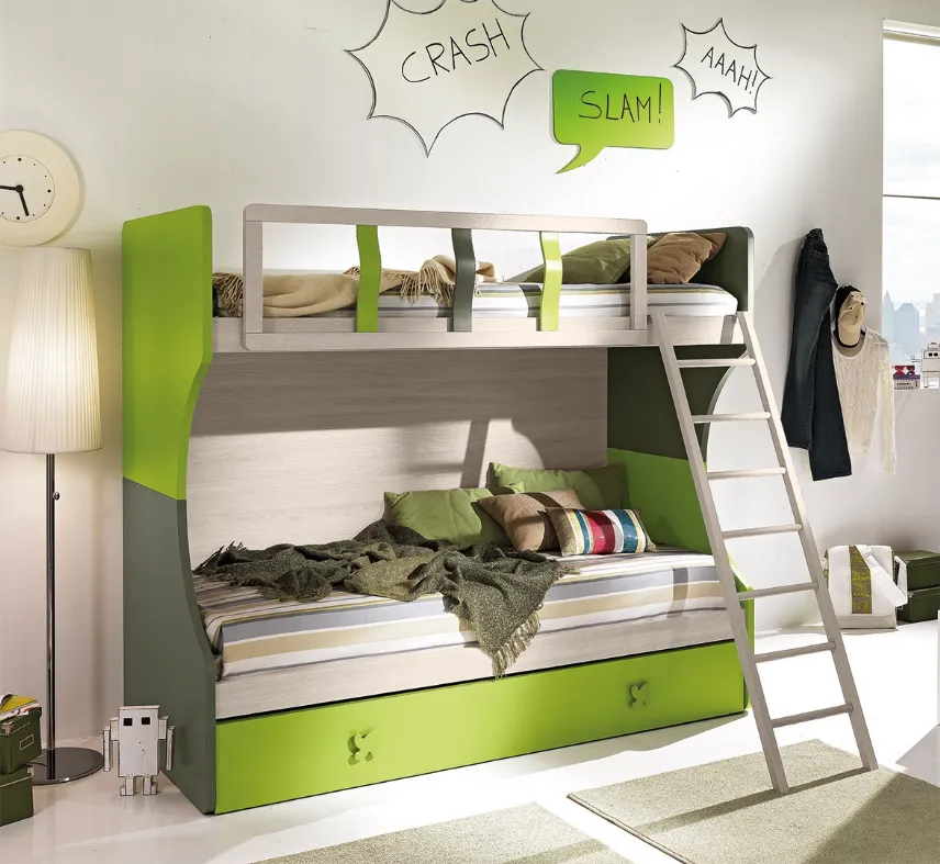 Cameretta con letto a castello