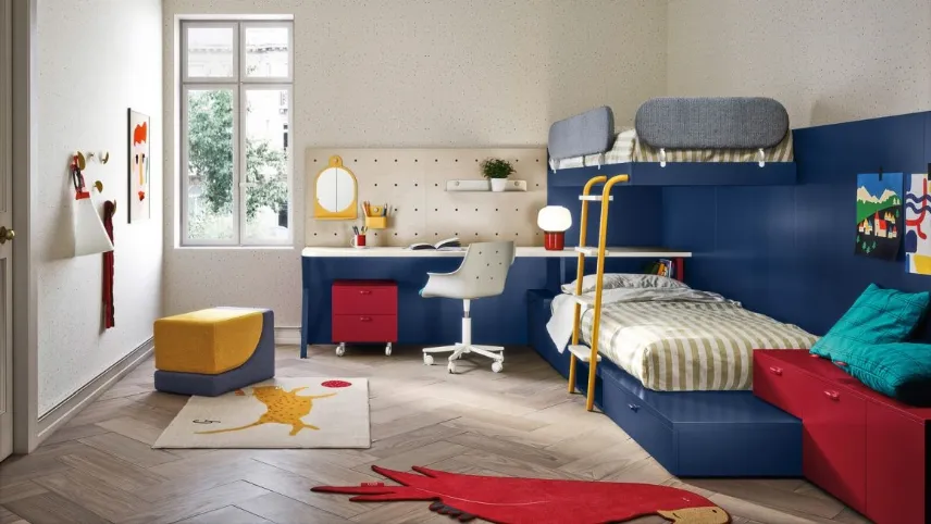Cameretta con letto a castello Space 9 