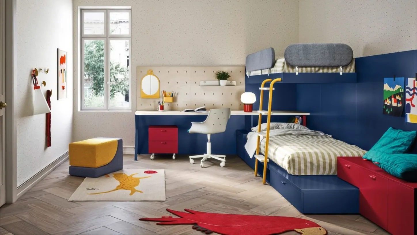 Cameretta con letto a castello Space 9 