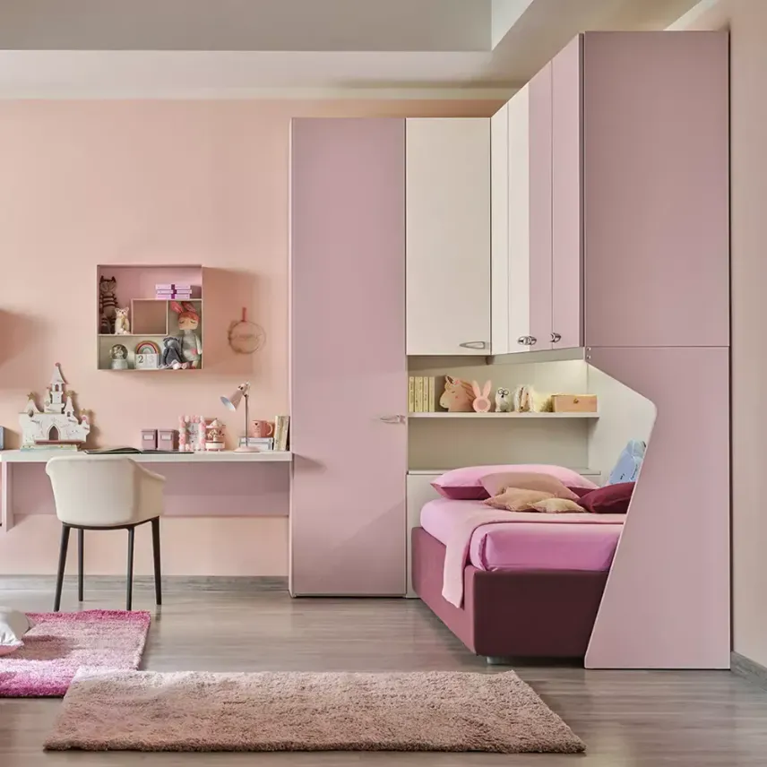Cameretta rosa per ragazza