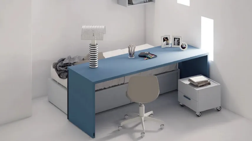 Dielle - Letto Zoomer che scorre sotto la scrivania