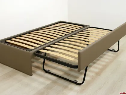 Letto singolo con secondo letto estraibile Vama