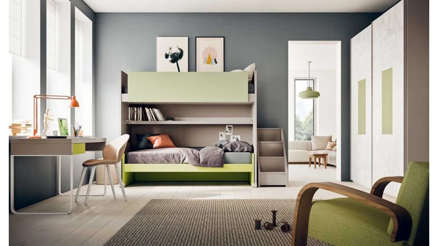 Cameretta con letto a castello Start s28 - Clever