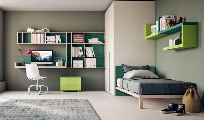 Cameretta con angolo studio Start t10 - Clever