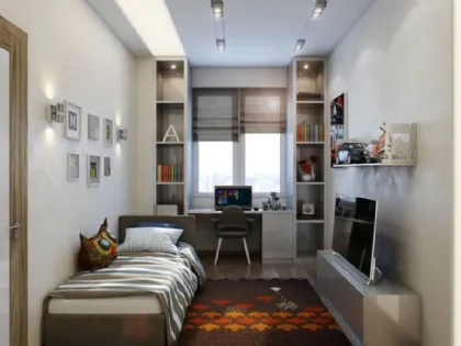 Cameretta ragazzo lunga e stretta 