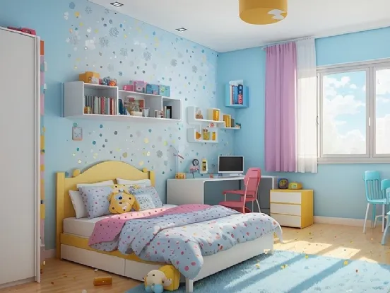 Cameretta bambino azzurra