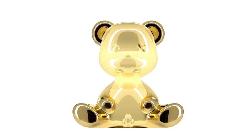 Qeeboo - Teddy Boy Metal: lampada da tavolo per bambini