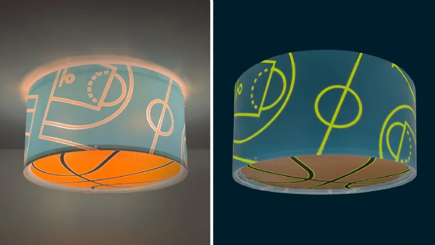 Dalber - Basket Cestino, con inchiostro fluorescente