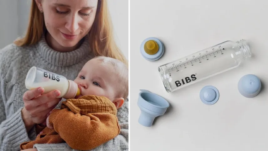 Biberon Ivory in vetro, set completo