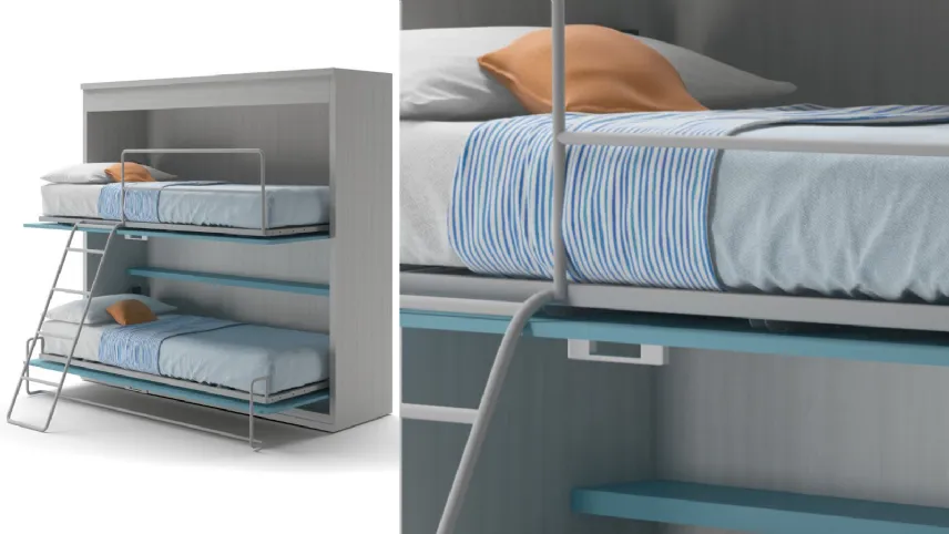 Letto a scomparsa doppio di Doimo Cityline