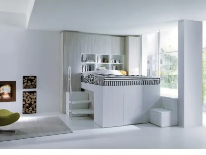 Divano Soppalco Matrimoniale Letto Con Soppalco E Armadio Sotto