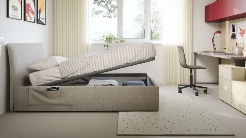 Letto tessile Flare di Nidi